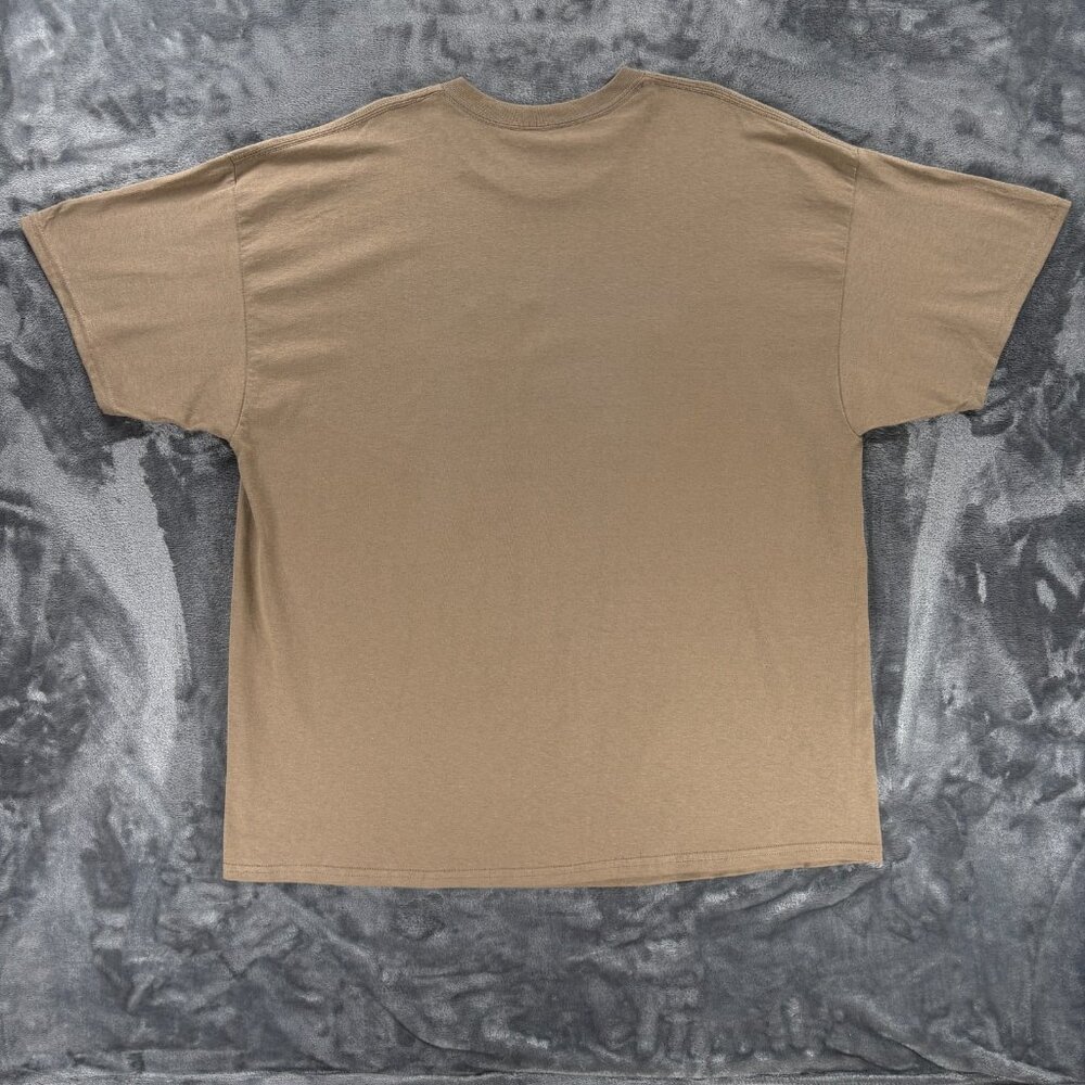 Hooters Daytona Beach T Shirt Men 2XL Tan Biker Graphic Owl Motorcycle USA NWOT - Picture 2 of 6